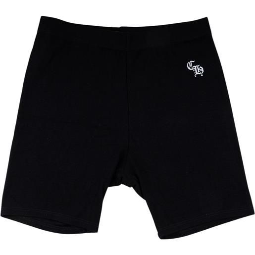 Chrome Hearts shorts con ricamo - nero