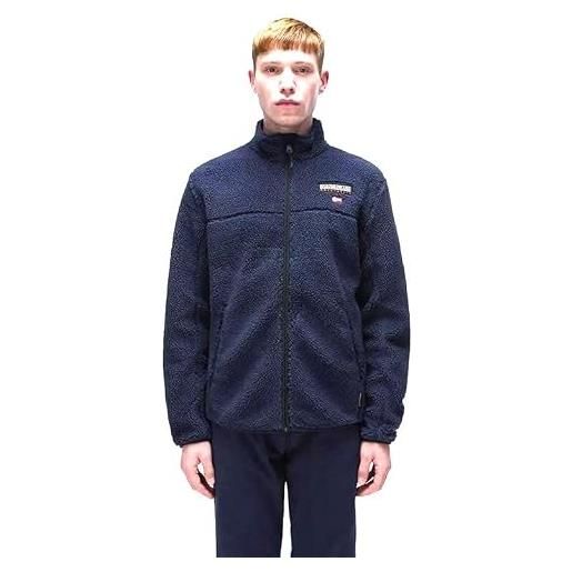 Napapijri t-tynik fz maglia di tuta, blu navy, l grande /