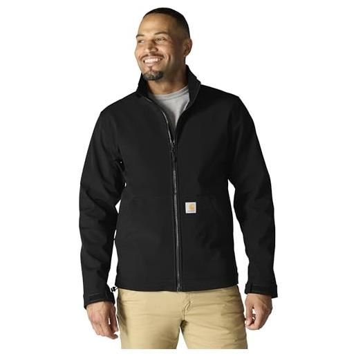Carhartt rain defender - giacca softshell da uomo, vestibilità comoda, nero, xx-large