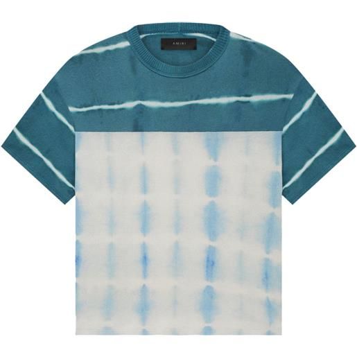 AMIRI felpa con fantasia tie-dye - blu