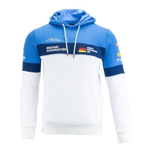MBA Sport michael schumacher world champion 1994 - felpa con cappuccio, bianco, m