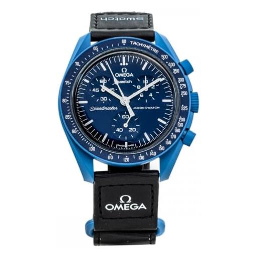 Swatch omega x moon mission to neptune speedmaster blue - nuovo so33n100