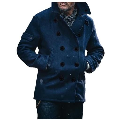 YAODAMAI autunno/inverno uomo giacca giacca moda risvolto tweed solido