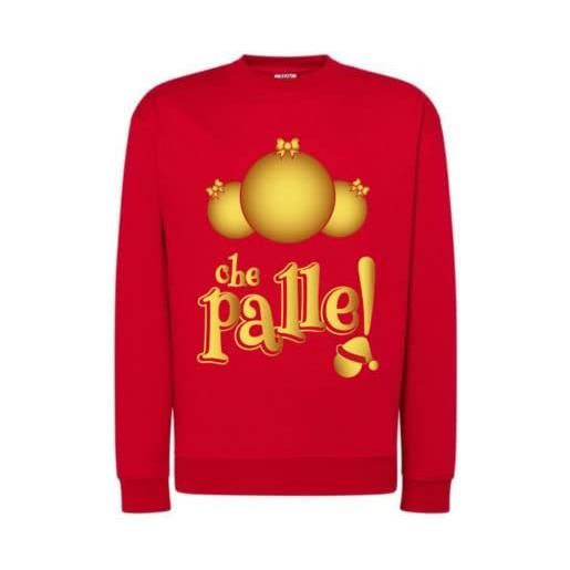 Generico felpa maglia natalizia personalizzata girocollo con cappuccio che palle maglione natalizio idea regalo divertente natale uomo donna bianca, nera, rossa
