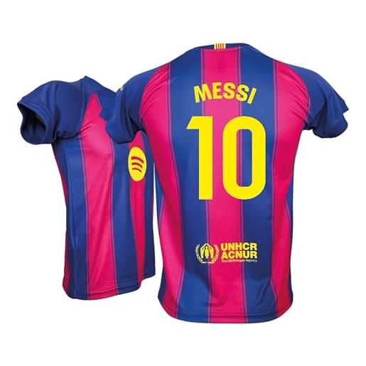 Generico maglia messi 10 home qualità top replica prodotto ufficiale barca autorizzato taglie da adulto bambino (it, età, 8 anni)
