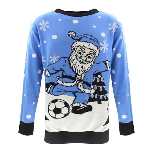 OLYMPIQUE DE MARSEILLE maglione natalizio om - collezione ufficiale, taglia xl