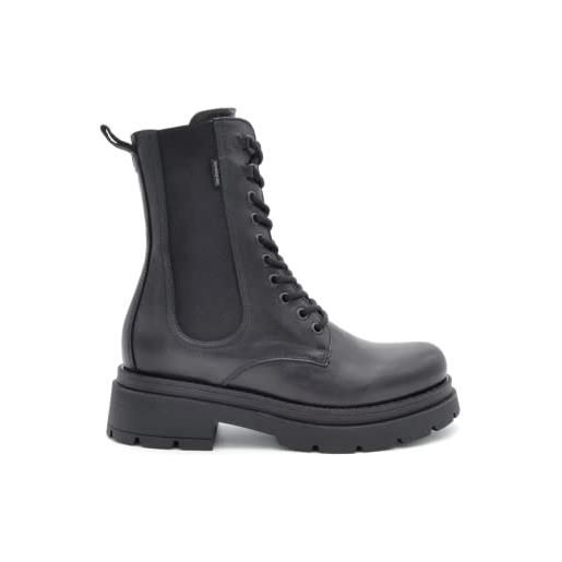 Nero giardini scarpe donna inverno i117123d 100 anfibi in pelle nero (36)