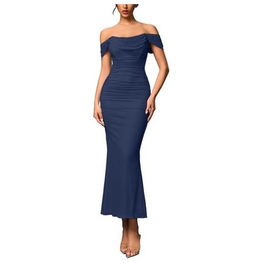 RYTEJFES abito cerimonia donna vestito da cerimonia donna per matrimonio vestiti curvy abiti lungo elegante premaman eleganti taglie forti sposa damigella 5xl tulle gli cocktail donne seconde nozze modelli
