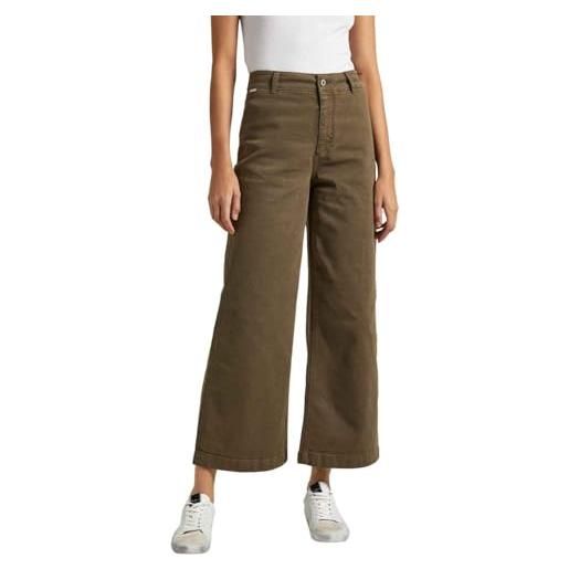 Pepe Jeans tania, pantaloni donna, verde (olivine green), 25w / 30l