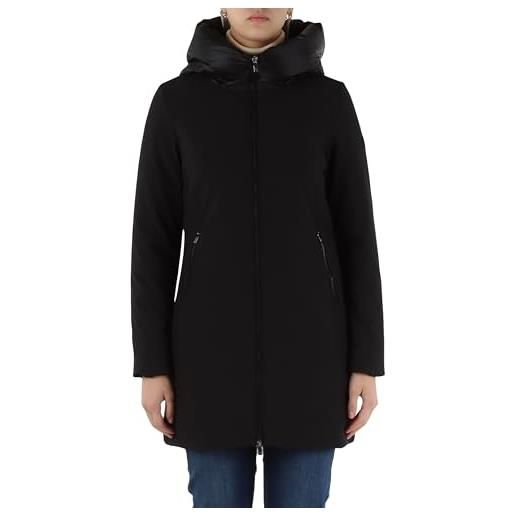 Ciesse piumini giacca donna lunga in softshell con cappuccio mire 3.0 253pcwc32608p0125d nero 206xxp (it, numero, 48, regular, tall, nero)