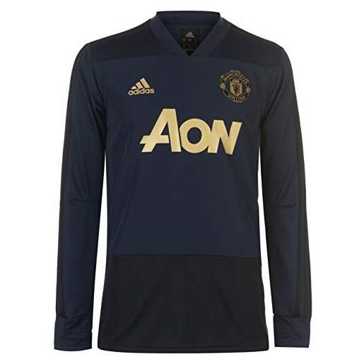 adidas manchester united fc - felpa a maniche lunghe da uomo