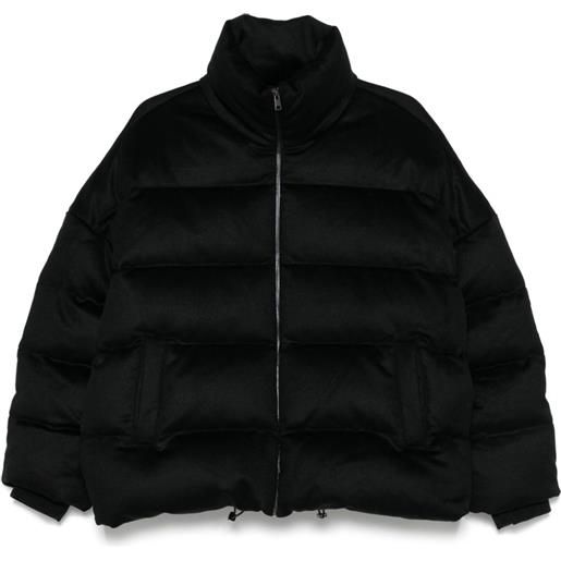Soft Goat piumino a collo alto - nero