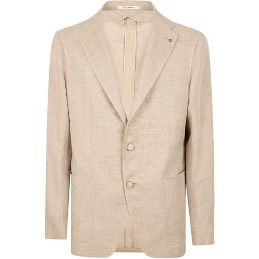 Tagliatore blazer con revers classici - marrone
