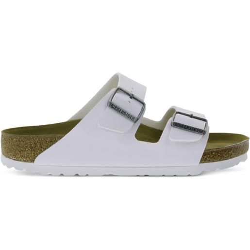Birkenstock sandali arizona con fibbia - bianco
