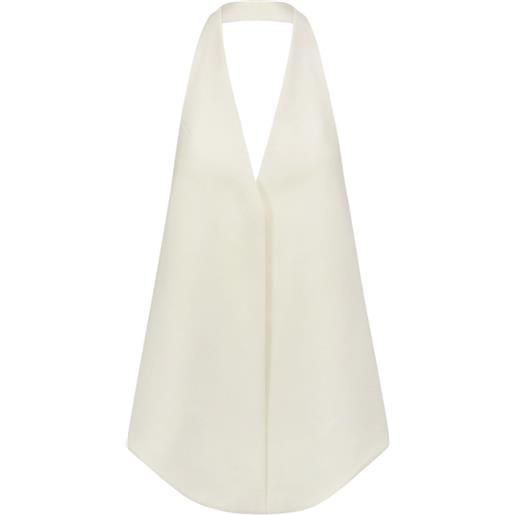 THE ARKOW blusa yvonne con scollo all'americana - toni neutri