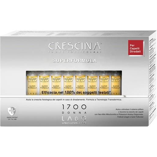 Labo International labo crescina - superformula isole follicolari 1700 donna confezione 20 fiale