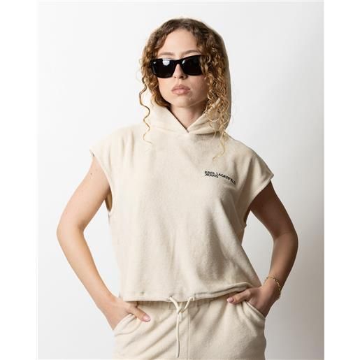 Karl Lagerfeld gilet Karl Lagerfeld jeans in spugna con ricamo donna