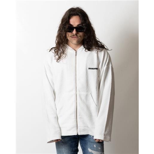Dsquared2 felpa Dsquared2 in spugna con logo a contrasto uomo