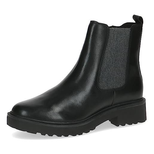 CAPRICE 9-25419-41, stivaletto piatto donna, nero (black nappa), 38 eu