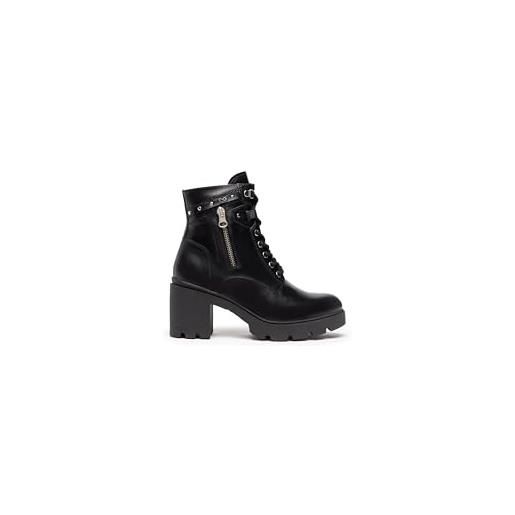 Nero Giardini i205881d anfibi donna in pelle - nero 41 eu