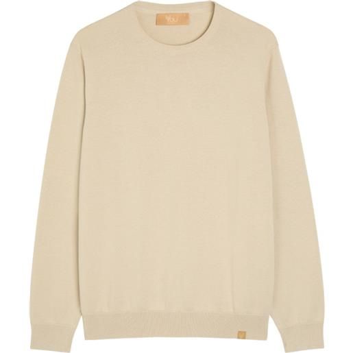 NOW YOU LIVE maglione croft girocollo - toni neutri