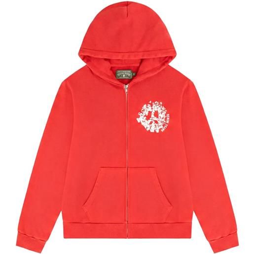 Denim Tears felpa con cappuccio - rosso