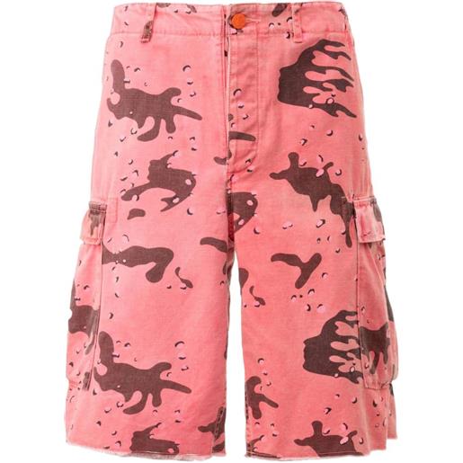HELLSTAR cargo con stampa camouflage - rosa