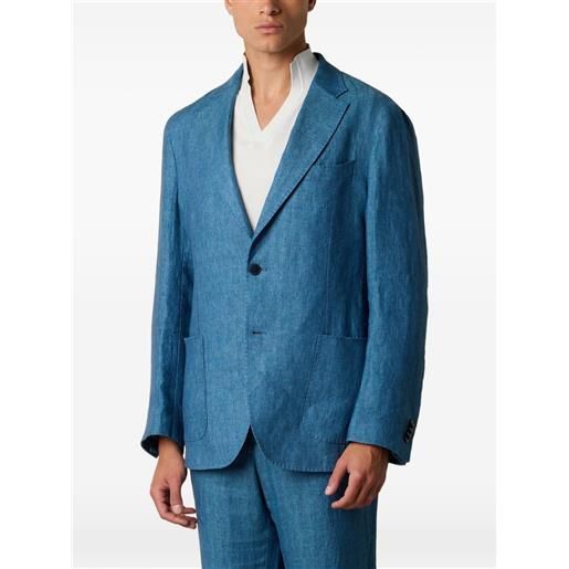 Brooks Brothers blazer monopetto spigato - blu