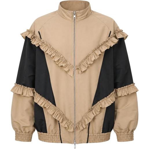 Simone Rocha giacca con ruches - toni neutri