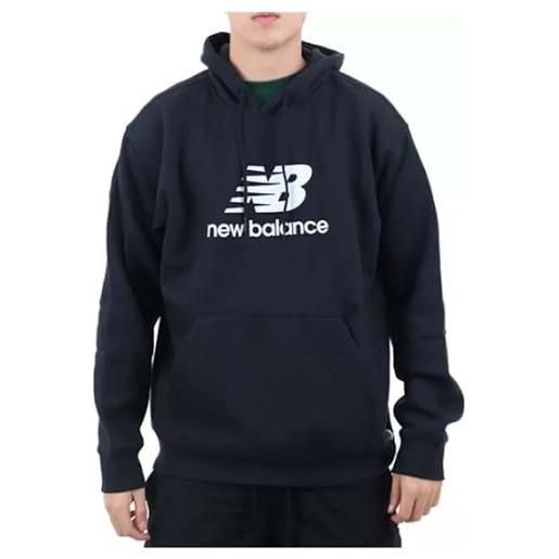 New Balance sport essentials fleece logo hoodie - black