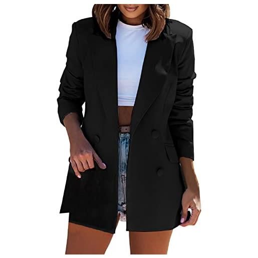 Generico spolverino donna primavera estate giacca primaverile vestiti 2026 cotone cappotto lungo di jeans sahariana lunga giubbotto trench giacche da giacconi primaverili beige sportiva camicia cappotti xl in