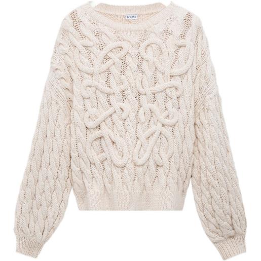 LOEWE maglione anagram - toni neutri