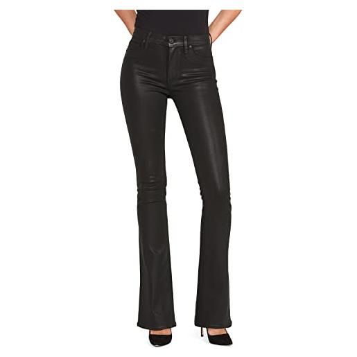 Hudson jeans barbara a vita alta bootcut in nero rivestito - nero - 26w x 34l