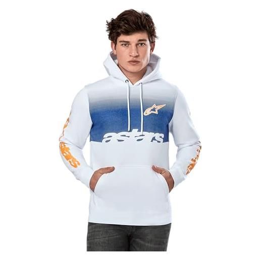 Alpinestars specter felpa sportiva sweat hood regular fit cappuccio, nero, xl uomo