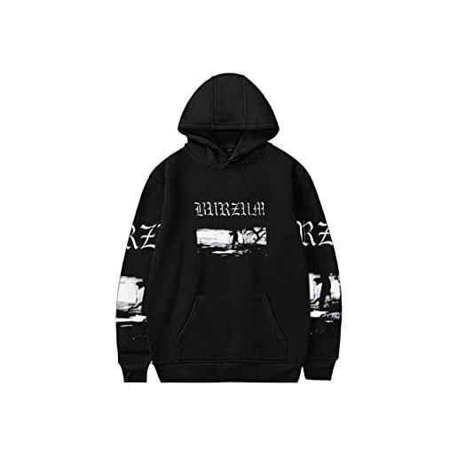 Oudrspo sweatshirt for burzum con cappuccio casual da uomo con cappuccio leggero a maniche lunghe con cappuccio con cappuccio