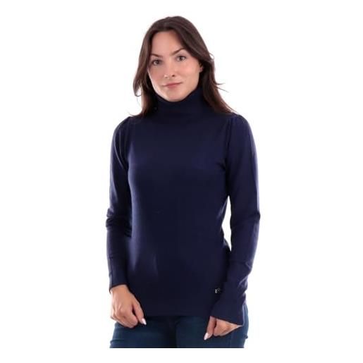 Yes Zee yes-zee maglia a collo alto blu m038 ru00 blu xl