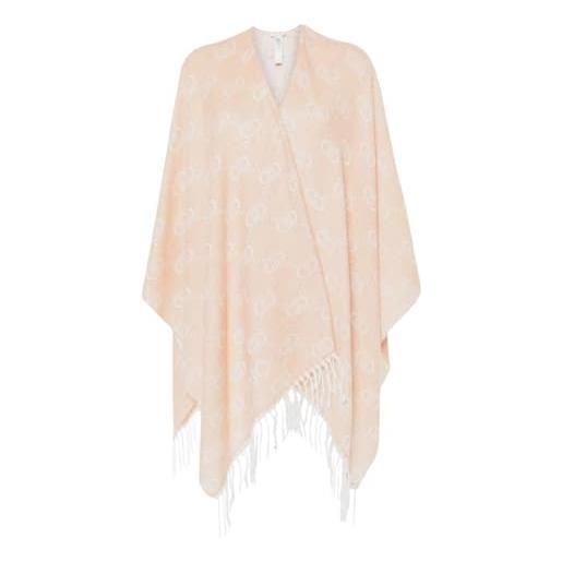 Liu Jo poncho donna Liu Jo logo monogram cammello c25lj05 2f4015 t0300 taglia unica