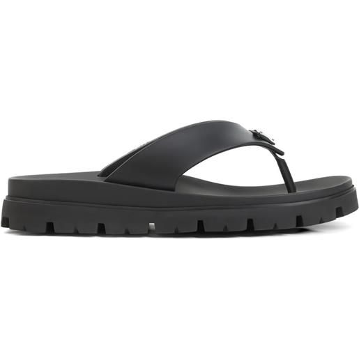 Prada infradito con logo - nero