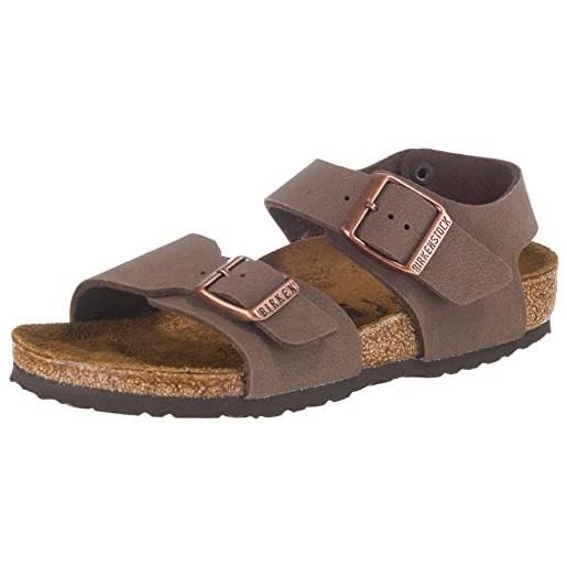 Birkenstock - sandali new york kids bambino calzata stretta 87783 colore marrone - 87783 - mocha, 34
