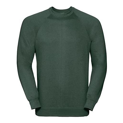 Russell - felpa girocollo classica - uomo (m) (verde bottiglia)