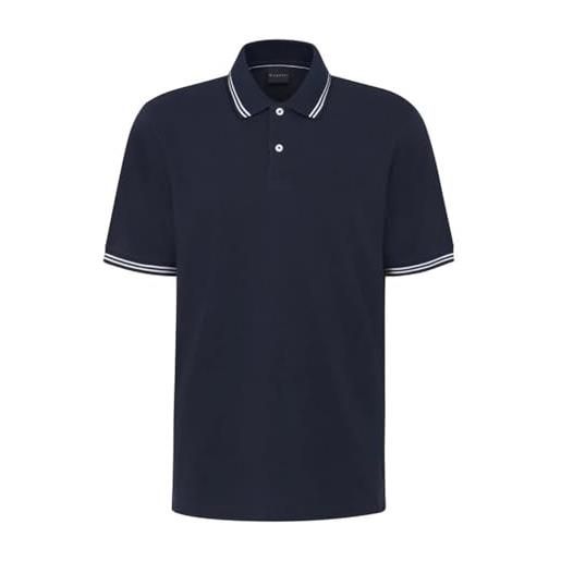 bugatti polo uomo manica corta 100% piquet 15001e-8150 380 blu