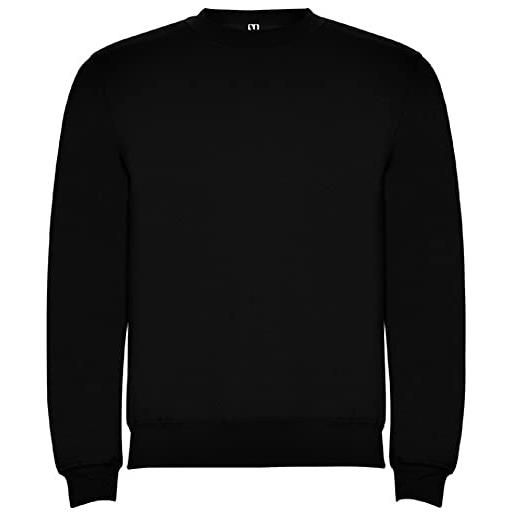 ROLY r10700102 clasica felpa girocollo uomo nero tg s