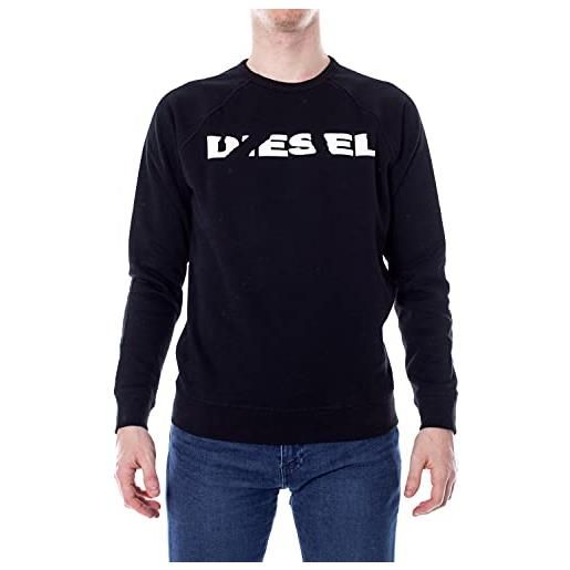 Diesel felpa uomo orestes-bro 00stxp-rwap0 xl nero