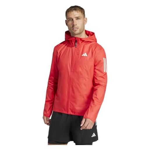 adidas own the run jacket giacca per capispalla, rubino puro, xl uomo