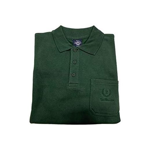 BE BOARD felpa uomo cotone felpato polo 9028 colore foresta (xxl)