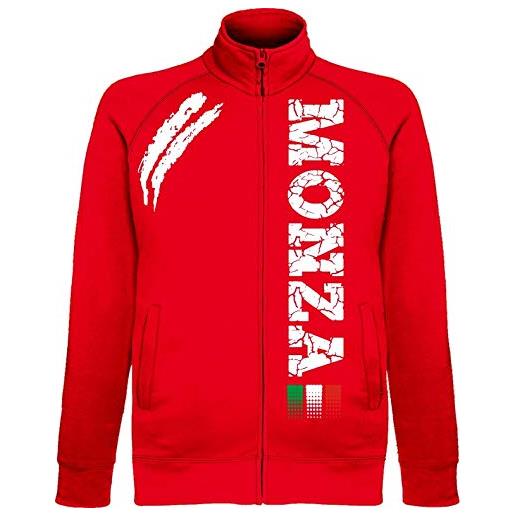 Vestipassioni generico giacchino monza felpa ultras tifosi città italiane 5 colori(l, rosso)