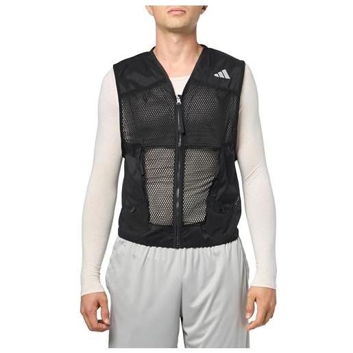 adidas ultimate pocket running vest giacca per capispalla, nero, xxl uomo