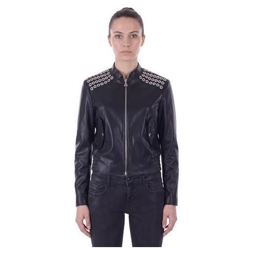 PATRIZIA PEPE giacca giubbotto donna con borchie nero (42)