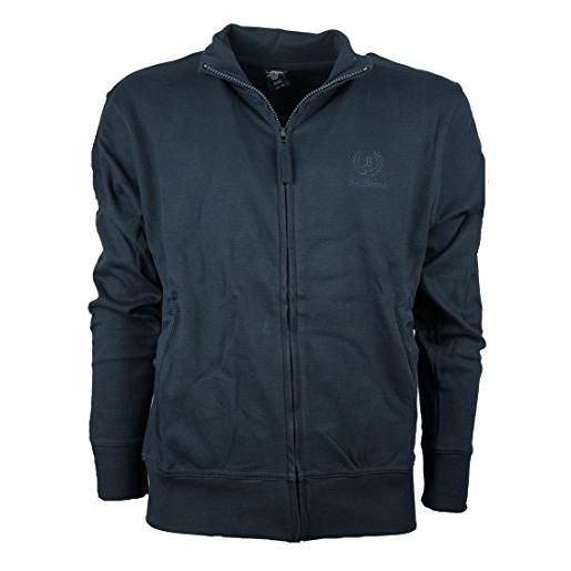 Be board felpa uomo cotone felpato zip aperta taglie forti art 9030 4xl blu