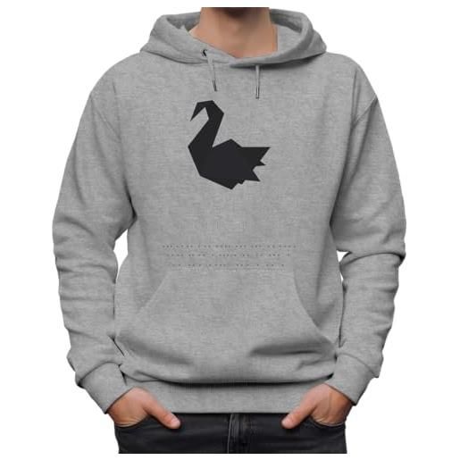 Forsca prison break - felpa classica unisex con cappuccio, per uomo e donna, grigio. , 3xl